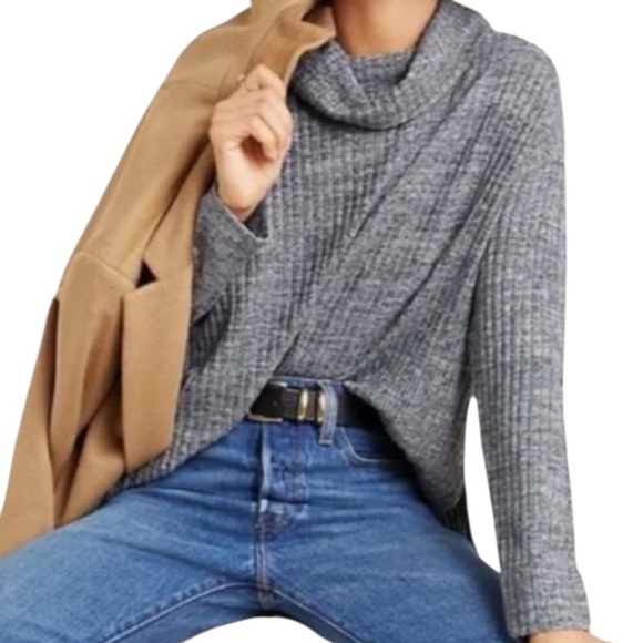NWT MAEVE Long Sleeve Ribbed Cowl Neck Sweater Size Small - Picture 1 of 5